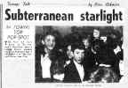 Newspaper clip re. Subterranean Starlight