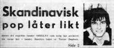 Front page from Norwegian newpaper Pop Expressen re. the first tour in 1966
