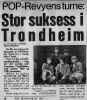 Newspapaer clip re. Pop Revyen tour in 1967