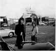 Trevor & Winston waiting for the ferry in Denmark